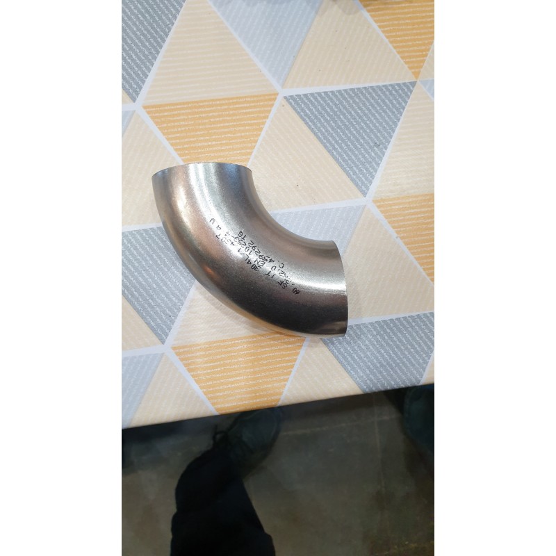 Curva in acciao 60mm 90° per saldature doppi scarichi
