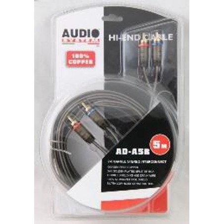 cavo prolunga rca 5mt ofc audiosystem connettore maschio maschio coppia