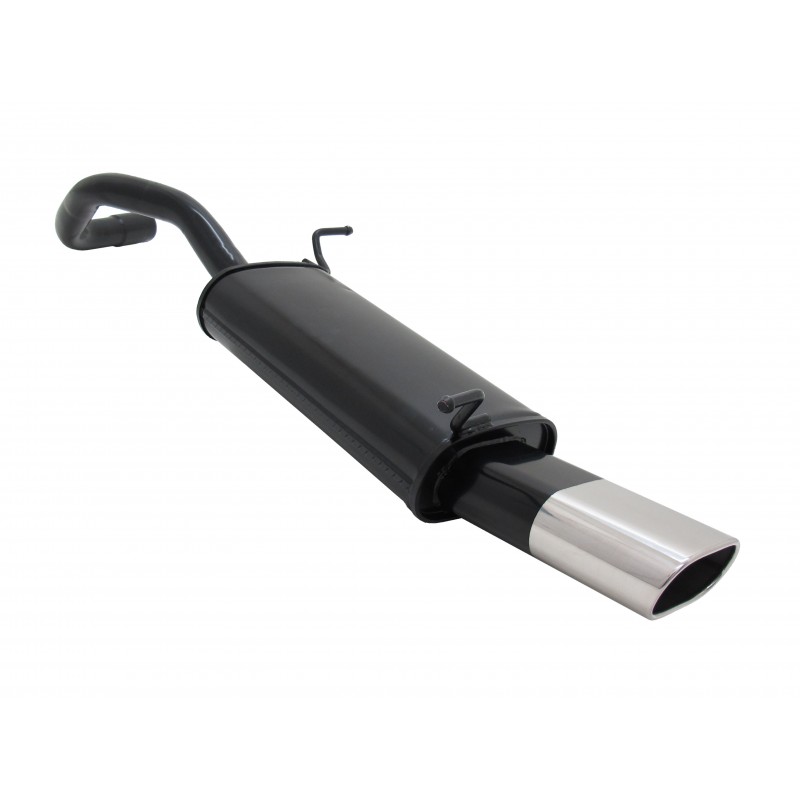 scarico sportivo ovale per seat ibiza 6L 135 x 75 mm