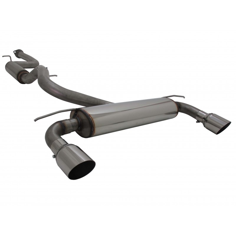 scarico sportivo marmitta gruppo A ford focus mkII 2 ST acciaio turbo