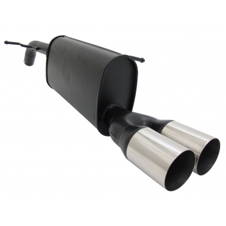 Scarico sportivo peugeot 207 1.4 1.6 hdi 2 x 76mm acciaio