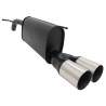 Scarico sportivo peugeot 207 1.4 1.6 hdi 2 x 76mm acciaio