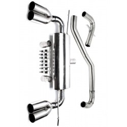 SCARICO SPORTIVO GOLF V 1K AUDI A3 8P 1KP PLUS ACCIAIO 2*76mm