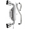 SCARICO SPORTIVO GOLF V 1K AUDI A3 8P 1KP PLUS ACCIAIO 2*76mm