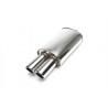SCARICO SPORTIVO UNIVERSALE IN ACCIAIO OVALE 2X76mm inox racing