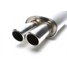 SCARICO SPORTIVO UNIVERSALE IN ACCIAIO OVALE 2X76mm inox racing