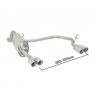 doppio scarico acciaio alfa mito 1400 T multiair quadrifoglio 76mm x 4