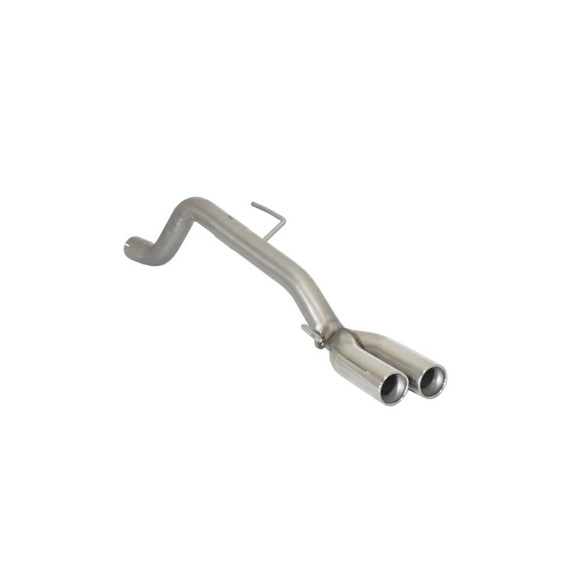 scarico sportivo alfa mito 1.4 T multiair quadrifoglio non silenziato 2 x 90mm acciaio