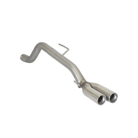 scarico sportivo alfa mito 1.4 T multiair quadrifoglio non silenziato 2 x 90mm acciaio