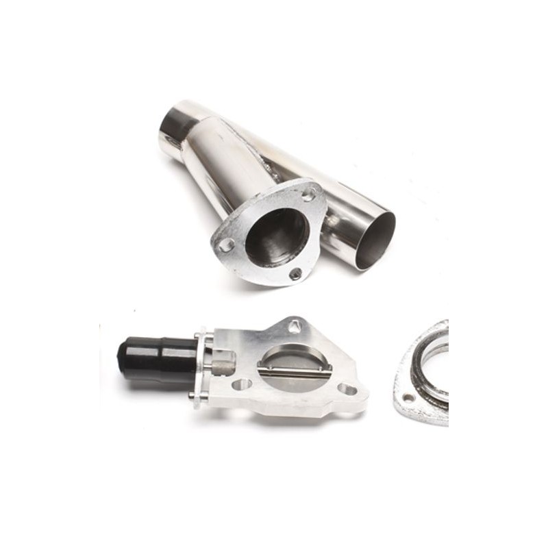 valvola di scarico sportivo in acciaio 63.5mm elettronica con remote