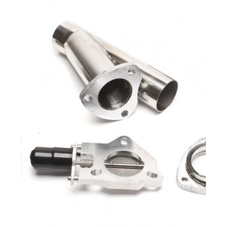 valvola di scarico sportivo in acciaio 63.5mm elettronica con remote