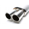 scarico sportivo universale doppia uscita 2 x 89mm tondo obliquo