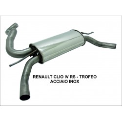 scarico sportivo renault clio IV 4 trofeo 1600 RS