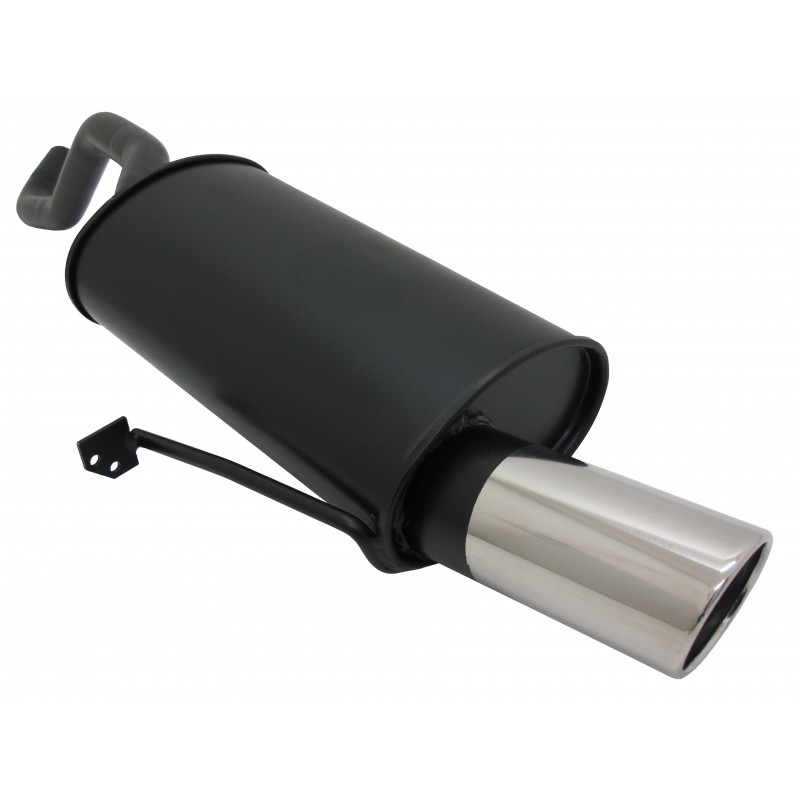 scarico sportivo alfa 147 tondo 90mm bordato inox