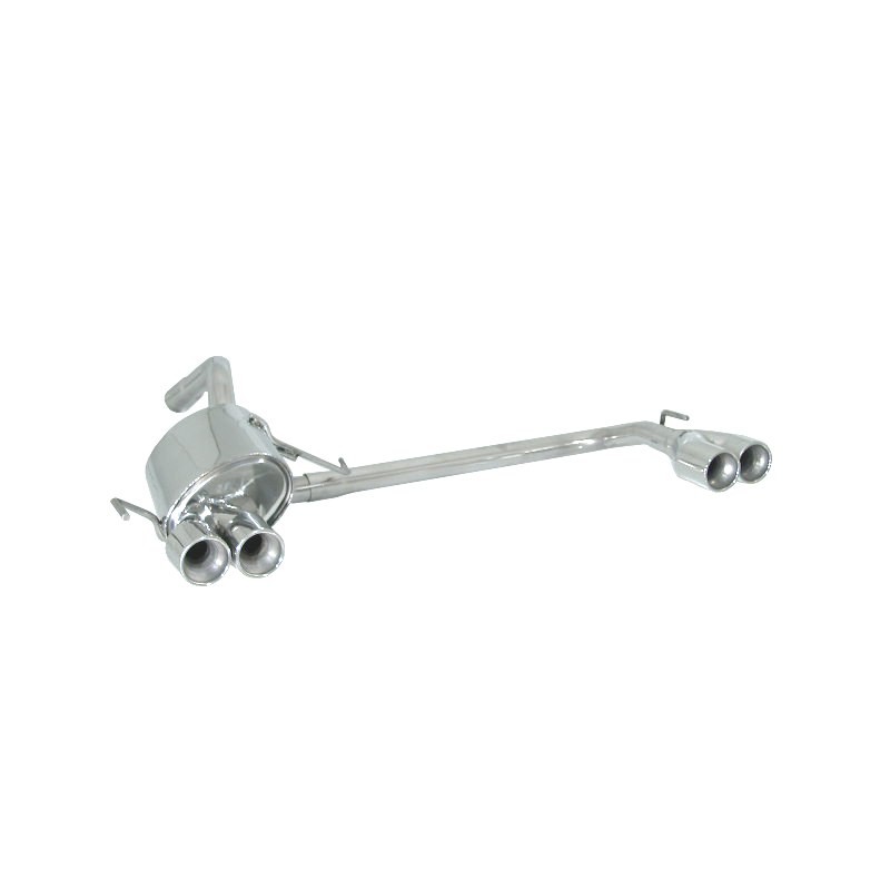 doppio scarico sportivo alfa 147 ragazzon acciaio 2x76mm 1.6 1.9 jtdm