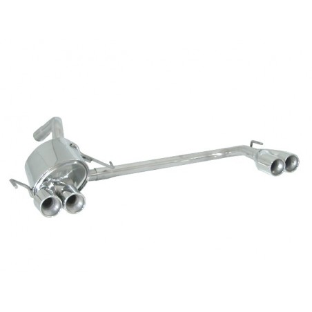 doppio scarico sportivo alfa 147 ragazzon acciaio 2x76mm 1.6 1.9 jtdm