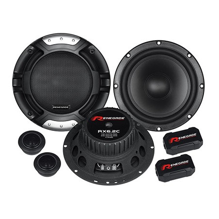 kit completo woofer + tweeter 16.5cm  + tweeter 20mm renegade 100watt rms