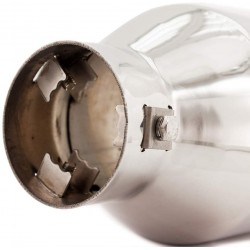 Terminale rotondo id 63mm inclinato acciaio inox - TRX/20