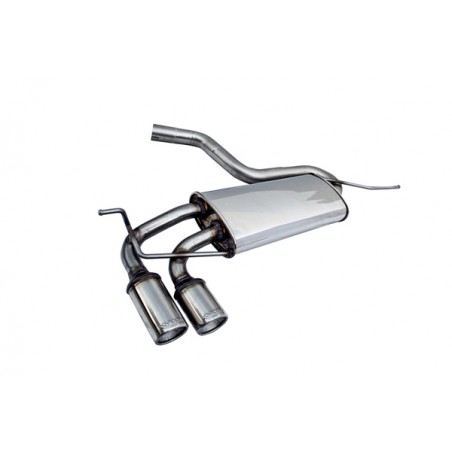 scarico sportivo in acciaio asso racing volkswagen scirocco II gti tsi