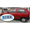 adesivi uno fire laterali nero rosso fiat FIRE