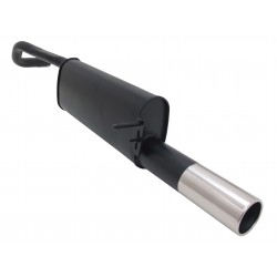 Scarico sportivo singolo per Seat Ibiza 6J / 6P 1x90mm acciaio bordo grosso