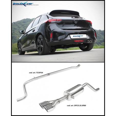 impianto di scarico SPORTIVO Opel Corsa F 1.2i T 131cv 2020