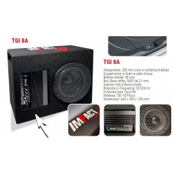 subwoofer impact 2021 attivo 200mm 150watt rear sub down firing