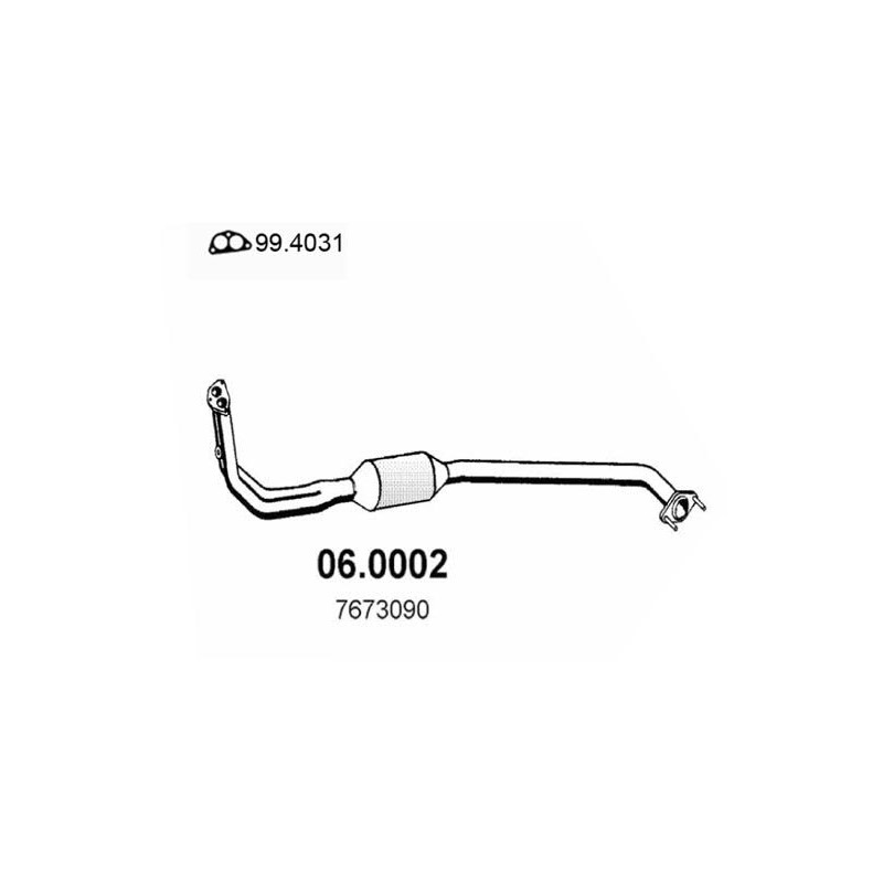 catalizzatore ricambio Lancia y10 innocenti 8v 1000cc 1100cc 7673090