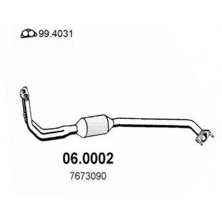 catalizzatore ricambio Lancia y10 innocenti 8v 1000cc 1100cc 7673090