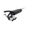 scarico sportivo golf V golf VI 2x76mm bordo taglio sottile obliquo