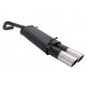marmitta scarico sportivo volkswagen vw polo 9n 9n3 2x90mm