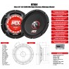 WOOFER MIDBASS MTX MADE IN USA RTX84 200MM 150WATT RMS