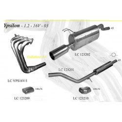 MARMITTA SPORTIVA LANCIA Y 1200 16V DAL 2002 TONDO 80MM