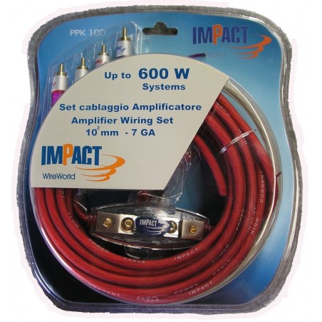 PPK100 kit cavi amplificatore Impact 600 watt