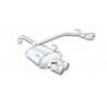 SCARICO POSTERIORE SPORTIVO FIAT 500C 1.2 1.4 1.3 MJTD 2X76MM