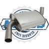 Silenziatore centrale sportivo ACCIAIO inox per Golf 2 Jetta 1.8 1.8 8V GTI
