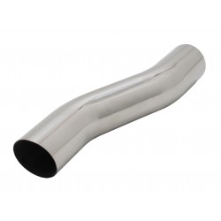 Terminale di scarico in acciaio inox 1x60mm S-Design con ABE