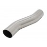 Terminale di scarico in acciaio inox 1x60mm S-Design con ABE