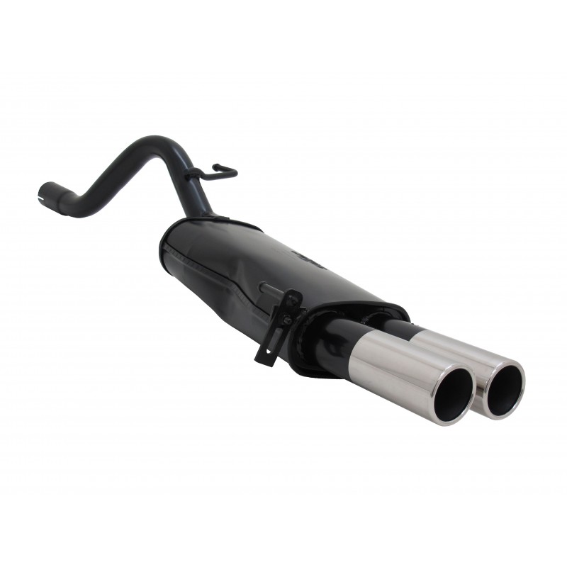 Scarico sportivo per Fiat Grande Punto 199 1.2 1.3 1.4 2x76mm