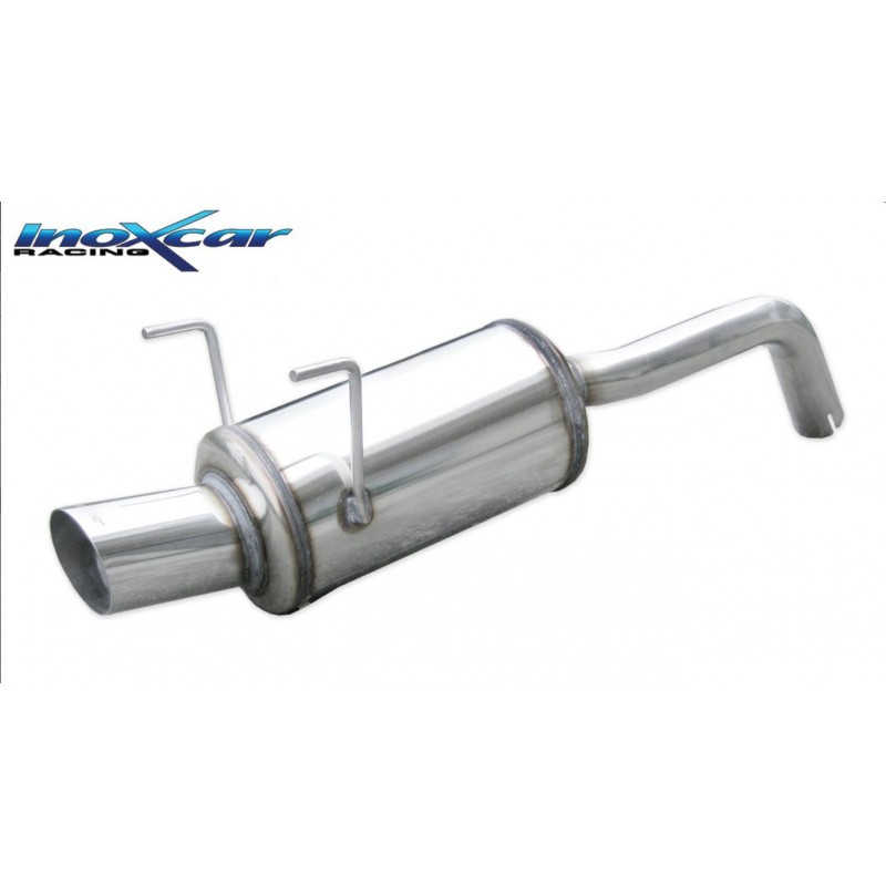 scarico sportivo fiat 500 1400 16v 100cv dal 2007 90mm acciaio rally
