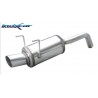 scarico sportivo fiat 500 1400 16v 100cv dal 2007 90mm acciaio rally