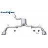 doppio scarico sportivo fiat 500 1400 16v 100cv dal 2007 ovale dx sx120x80mm acciaio