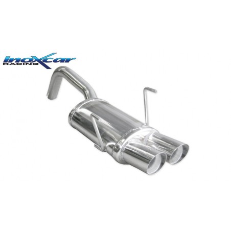 scarico sportivo fiat 500 1400 16v 100cv dal 2007 2x70mm racing