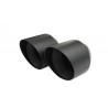 terminale codino marmitta doppio caramic black inox car 2 x 80mm
