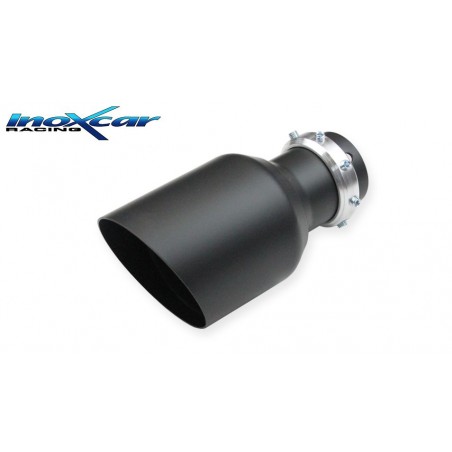 terminale marmitta codino esterno 114mm black ceramico inoxcar