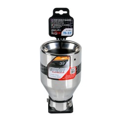 Terminale di scarico in acciaio inox lucidato 115mm codino