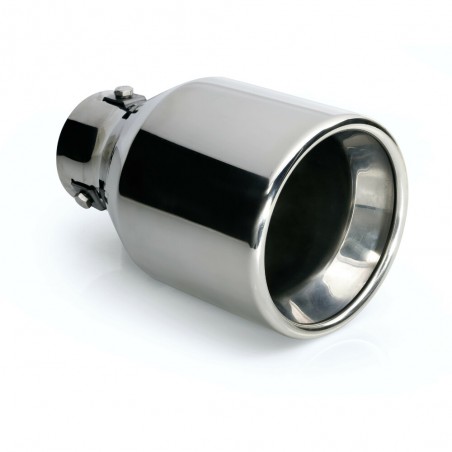 Terminale di scarico in acciaio inox lucidato 115mm codino