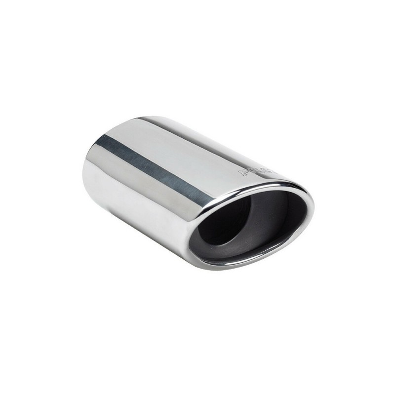 Terminale di scarico in acciaio inox ovale 120 x 90mm codino 60026