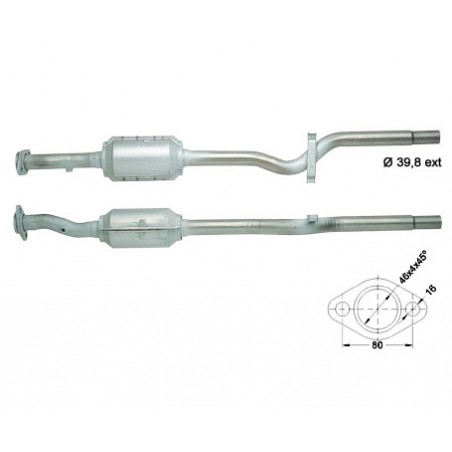 catalizzatore fiat uno 1000cc fire i.e. dal 1990 al 1993 33kw 45hp