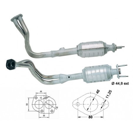 catalizzatore fiat uno 1.400cc i.e. dal 89 al 94 51kw 70cv